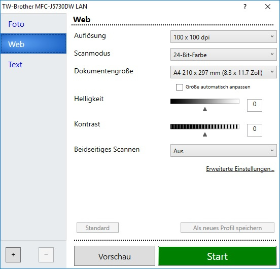Brother MFC-J5730DW Scanner Treiber 3