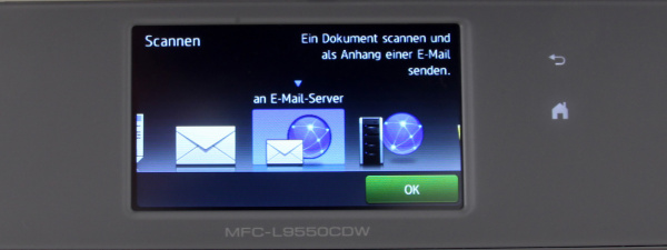 ..."Scan to E-Mail-Server" schickt die Vorlage direkt per E-Mail...