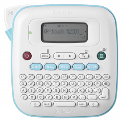 Brother P-Touch PT-N25BT: Günstiger Labeldrucker mit QWERTZ-Tastatur für Btag-Etiketten. Über Bluetooth kann das Gerät auch von einer App gesteuert werden, was ihn vom sonst identischen PT-N20 unterscheidet.
