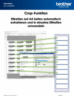 Amazon-Labels: Etiketten für den Versand zu Amazon, die als A4-Vorlage herausgegeben werden, kann der neue Treiber automatisch extrahieren.