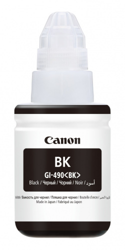 GI-590BK: Pigmentschwarz für 6.000 Seiten - Drei Flaschen sind im Lieferumfang.