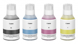 Canon GI-56: Flaschen mit Pigmenttinte für 6.000 S/W-Seiten oder bis zu 14.000 Farbseiten.