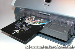CD-Druck: Ist mit dem Canon i865 erstmals bei den Canon-Druckern möglich.