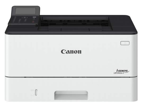 Canon i-Sensys LBP246dw II: Version vom MF463dw ohne Scanaufsatz mit vereinfachtem Display.