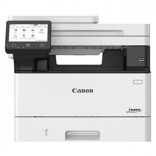 Canon i-Sensys MF461dw II: Ohne Fax und mit leicht gedrosseltem Drucktempo.