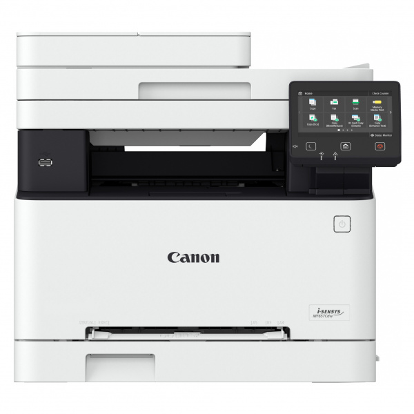 Canon i-Sensys MF657Cdw: Gehobene Einstiegsklasse mit Fax und ordentlichem Funktionsumfang jedoch kaum Erweiterungsmöglichkeiten. Die Folgekosten sind noch "moderat".