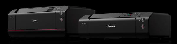 Desktop-Fotodrucker: Imageprograf Pro-300 (A3, links) und Pro-1000 (A2)