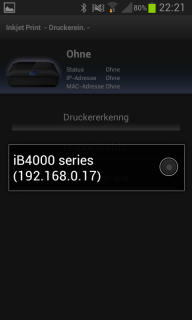 Canon Maxify iB4050 - Maxify Printing Solutions App - Druckerauswahl