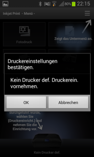Canon Maxify iB4050 - Maxify Printing Solutions App - Druckereinstellungen bestätigen