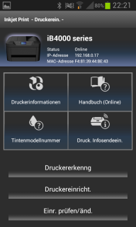 Canon Maxify iB4050 - Maxify Printing Solutions App - Druckereinstellungen