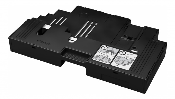 Canon MC-G02: Wartungsbox für Überschüssige Tinte durch Reinigungsvorgänge und durch den Randlosdruck.