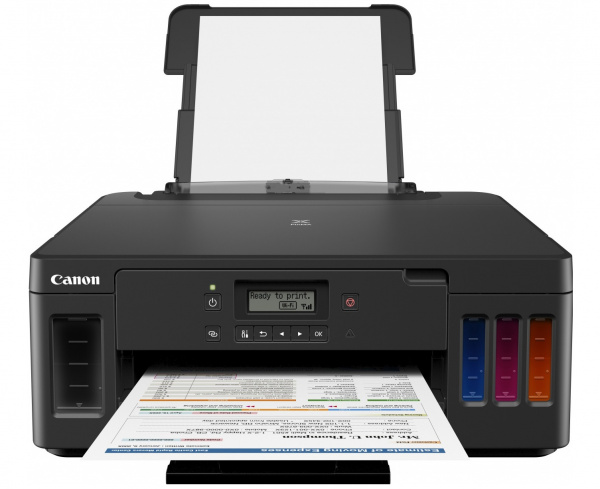 Canon PIXMA G5050: Der Drucker mit einfach nachfüllbaren Tintenbehältern – für eine längere Betriebszeit und reduzierte Kosten.