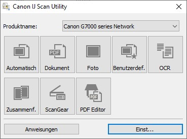 Canon Pixma G7050-Canon IJ Scan Utility-01-Hauptfenster