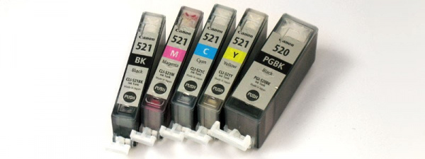 Miniaturisiert: Für den iP3600 und iP4600 hat Canon neue Tintenpatronen mit geringerer Reichweite herausgebracht.
