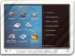 Canon Solution Menu EX: Canon-Software im Überblick.