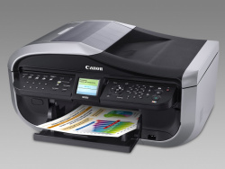 Canon Pixma MX850: Multifunktionsdrucker mit Fax, ADF und Netzwerk.