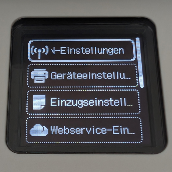 Haupteinstellungen 1: Netzwerk- und Geräteeinstellungen.