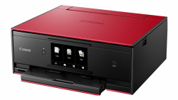 Pixma TS9055 in Rot: Verfügbarkeit soll in Kürze folgen.