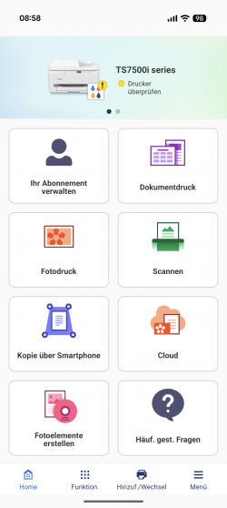 "Canon PRINT": Canon App für Android und iOS.