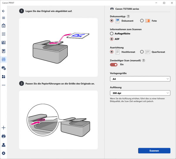 Scannen: Unterschiede gibt es im Detail. Die Scan-Funktion ist speziell in der Windows-Version wirklich gut umgesetzt.