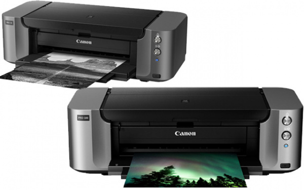 Canon Pixma Pro-10 und Pro-100: Die beiden neuen A3+-Fotodrucker arbeiten mit unterschiedlichen Tintenarten.