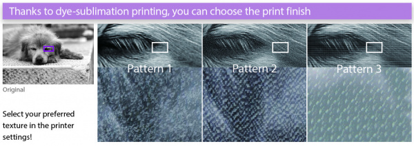 "Finish Pattern": Hochglanz oder Seidenmatt? Insgesamt stehen vier Möglichkeiten der Oberflächenbehandlung zur Auswahl.