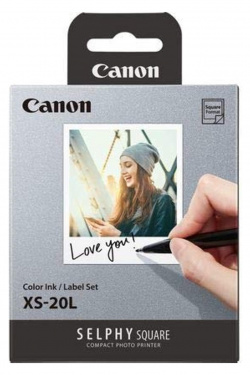 Canon XS-20L: Das bereits vom Square QX10 bekannte Klebepapier wird immer quadratisch bedruckt. Es kann nun auch randlos bedruckt werden, unten verbleibt jedoch generell ein Rand von 1,3 cm.