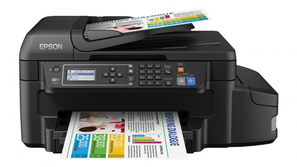 EcoTank ET-4550: Dieser 4-in-1-Tintenstrahldrucker eignet sich ideal für kleine Büros. Er wird mit genug Tinte für den Druck von bis zu 11.000 Seiten ausgeliefert, ohne Tintenpatronen wechseln zu müssen.