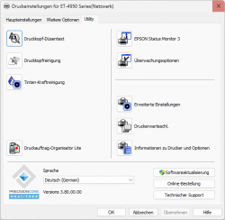 Druckertreiber: Wartung.
