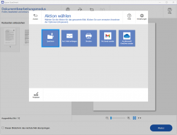Epson ScanSmart: Speicher- und Weiterleitungsoptionen.
