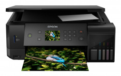 EPSON EcoTank ET-7700: Fotodrucker mit Duplexdruck, Fotofach und Tintentanks.