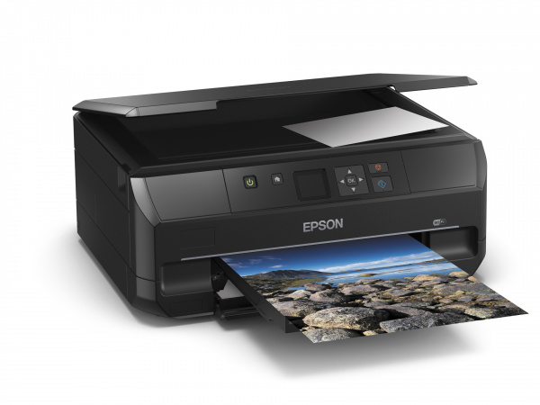 Epson Premium XP-510: Dem neuen Einstiegsmodell der Premium-Serie fehlt der CD-Druck und das Fach für Fotopapier. Bei der Duplexeinheit und dem 5-Tinten-Druckwerk bleibt es dagegen.