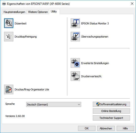 Epson Expression Premium XP-6000 Druckertreiber 3