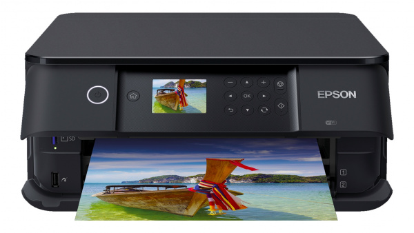 Epson Expression Premium XP-6100: Besonders kompakter Drucker mit 5 Tintenpatronen mit Fotofach und Duplexdruck, jedoch ohne Touchscreen.