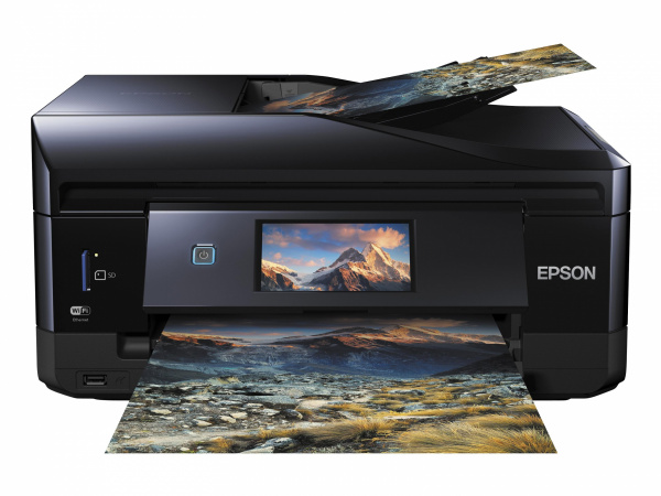 Epson Expression Premium XP-830: Vollausgestattetes Gerät mit Duplex-ADF, Fax, Einzelblatteinzug für dickeres Papier und großem Touchscreen.