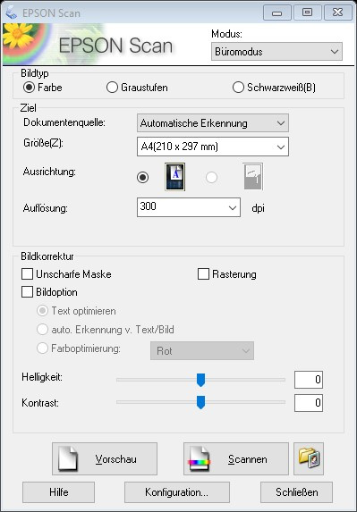 Epson Scan (Büromodus)