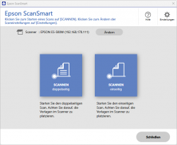 Scan Smart: Computer-Anwendung für Epson-Scanner und Multifunktionsgeräte. Erhältlich für Windows und Mac OS.