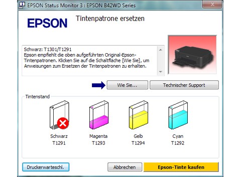 Epson Stylus Office B42WD - Patrone leer
