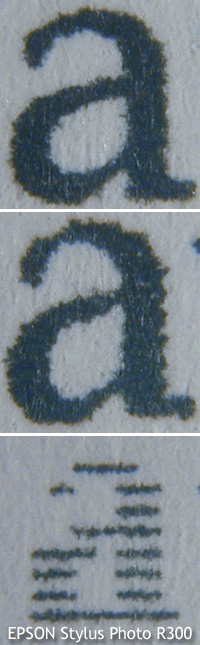 EPSON Stylus Photo R300 - Textdruck