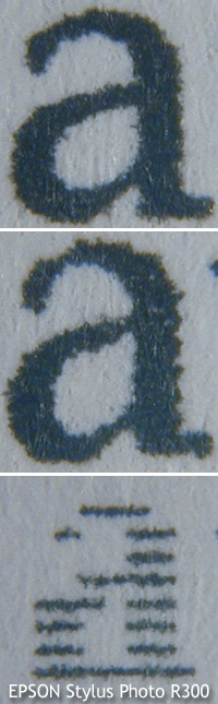 EPSON Stylus Photo R300 - Textdruck