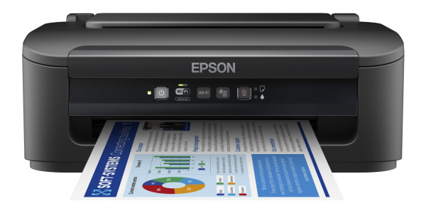 Epson Workforce WF-2110W: Einfacher Büro-Tintendrucker ohne Scanfunktion.
