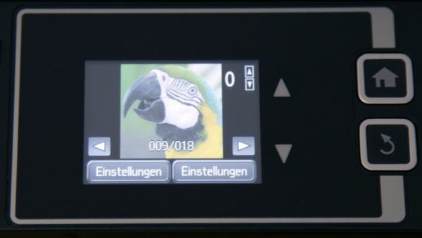 Epson Workforce WF-3620DWF: Druck vom USB-Stick möglich, aber wenig Einstellmöglichkeiten.