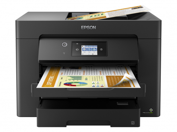 Epson WorkForce WF-7830DTW: Erweitern Sie Ihr Potenzial mit diesem DIN A3-Multifunktions-Tintenstrahldrucker. Neben kostengünstigen Ausdrucken mit hoher Qualität punktet er auch mit flexiblen WLAN-Funktionen.