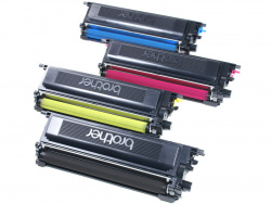 Four toner cartridges: Developer is included.