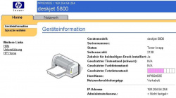 Webbrowserkonfiguratin: Hier kann man die Netzwerkeinstellungen konfigurieren.