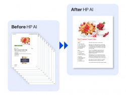 HP AI Print: Webseiten sollen für Drucker optimiert ausgegeben werden.