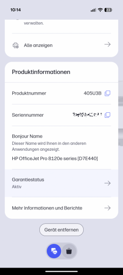 ... Produktinformationen.