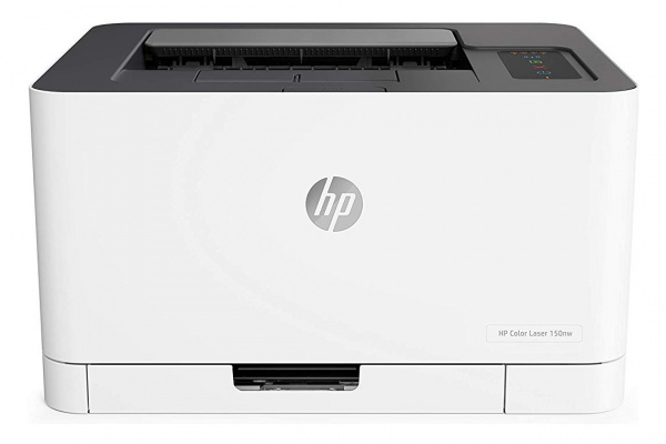 HP Color Laser 150nw: Einfacher Farbdrucker ohne Scan- oder Kopierfunktion.