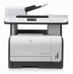 Color Laserjet CM1312NFi MFP: Zusätzlich mit Fax, ADF, Netzwerkschnittstelle und Display.