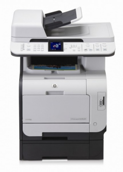 HP Color Laserjet CM2320FXi MFP: Topmodell, mit zweiter Papierkassette, Fax, Duplexeinheit, Netzwerk und Speicherkartenleser.